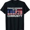Proud Member Of LGBFJB Community, Anti Biden US Flag Unisex T-Shirt