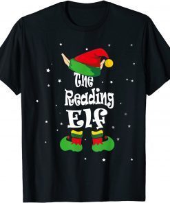 Reading Elf Costume Book Lover Christmas Matching Family 2021 Shirt