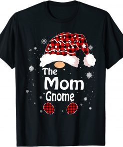 Red Buffalo Plaid Matching The Mom Gnome Christmas Unisex Shirt