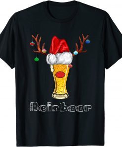 ReinBeer Santa Claus Reindeer Beer Christmas Drinking Classic Shirt