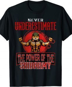 Retro Never Underestimate The Power Of The Shiba Coin Army Classic T-Shirt