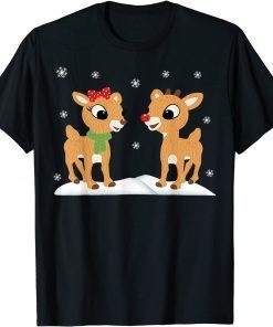 Rudolph and Clarice Christmas Reindeer Gift Shirt