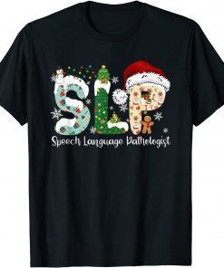 SLP Speech Language Pathologist Santa Christmas Pajama Classic Shirt