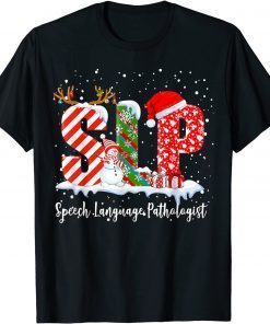 SLPA Therapist Speech Language Pathology Santa Christmas 2021 Shirt