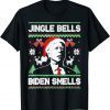 Santa Biden Jingle Bells Biden Smells Ugly Christmas Gift T-Shirt