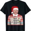 Santa Biden Nice Naughty Innocent Until Proven Christmas Classic Shirt