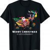 Santa Claus & Reindeer - Merry Christmas & Let's Go Brandon 2021 Shirt