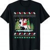 Santa Claus Riding Unicorn Christmas T-Shirt