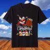 Santa Claus Vaccinated Xmas Lights Merry Christmas 2021 T-Shirt