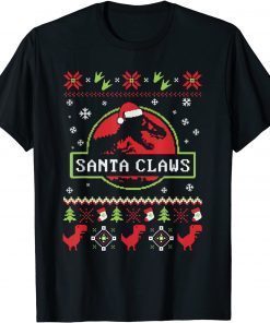 Santa Dinosaur Ugly Christmas Sweater Limited Shirt