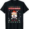 Santa Dog Let’s Go Brandon Christmas Cute Dog Gift Shirt