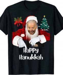 Santa Joe Biden Happy Hanukkah Christmas Gift Shirt