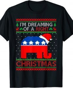 Santa Joe Biden I'm A Dreaming Right Christmas Ugly Sweater Classic Shirt