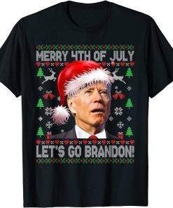 Santa Joe Biden Merry 4th of July Let’s Go Branson Brandon Limited Shirt