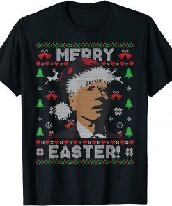 Santa Joe Biden Merry Easter Ugly Christmas Sweater Matching Classic Shirt