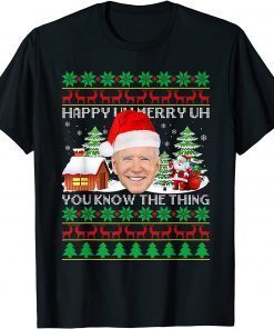 Santa Joe Biden Uh Uh You Know The Thing Christmas Sweater Gift Shirt