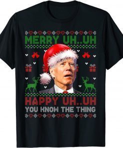 Santa Joe Biden Uh Uh You Know The Thing Christmas Classic Shirt