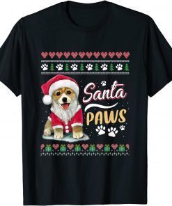 Santa Paws Christmas Dog - Merry Christmas Xmas Gift Shirt
