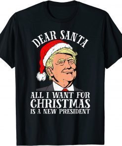 Santa Trump All I Want For Christmas Is A New President Classic Shirt