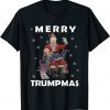 Santa Trump Hit Biden Merry Trumpmas Christmas Pajama Gift Shirt