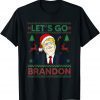 Santa Trump Let's Go Brandon Ugly Christmas Unisex T-Shirt
