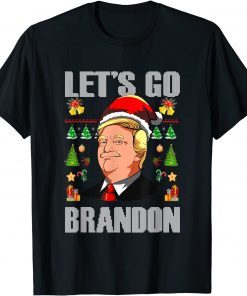 Santa Trump Let's Go Branson Brandon Anti Liberal Xmas Limited Shirt