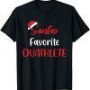 Santa's Favorite Duathlete Christmas Duathlon T-Shirt