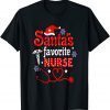 Santa's Favorite Nurse Christmas Limited Shirt