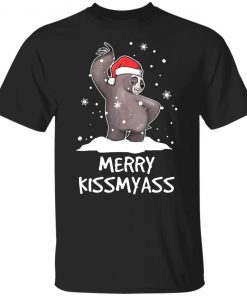 Sloth merry kissmyass Christmas Unisex T-shirt