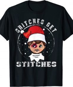 Snitches Get Stitches Elf Xmas Snitches Get Stitches Classic Shirt