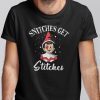 Snitches Get Stitches The Elf Xmas Classic Shirt