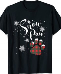 Snow Paw Merry Christmas Dog Paws Snowflake Xmas 2021 Shirt