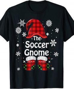Soccer Gnome Buffalo Plaid Christmas Family Matching Pajama Classic Shirt