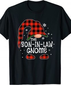 Son In Law Gnome Buffalo Plaid Christmas Matching Family Gift Shirt