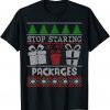 Stop Staring At My Packages Christmas Limited Shirt