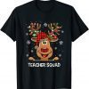 Teacher Squad Reindeer Teacher Christmas Xmas Classic  Shirt