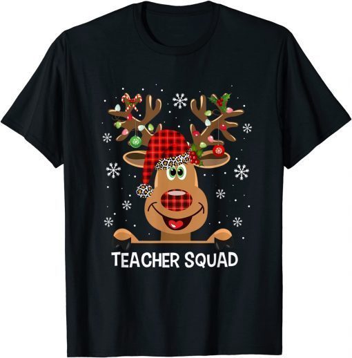 Teacher Squad Reindeer Teacher Christmas Xmas Classic  Shirt