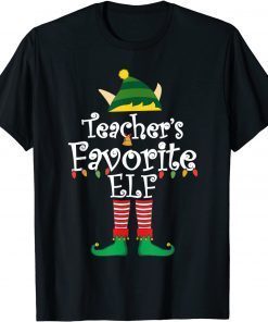 Teacher's Favorite Elf Christmas Classic Shirt