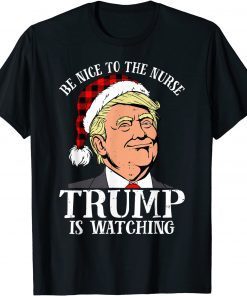 Team Santa Family Pajamas President Trump Santa Hat Gift Shirt