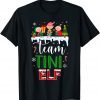 Team Tiny ELF Matching Family Christmas Pajama Unisex Shirt