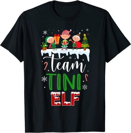 Team Tiny ELF Matching Family Christmas Pajama Unisex Shirt