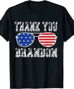 Thank You Brandon American Sunglasses Flag Republican Classic Shirt