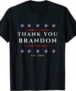 Thank You Brandon Political American Stars Vintage Flag Unisex Shirt