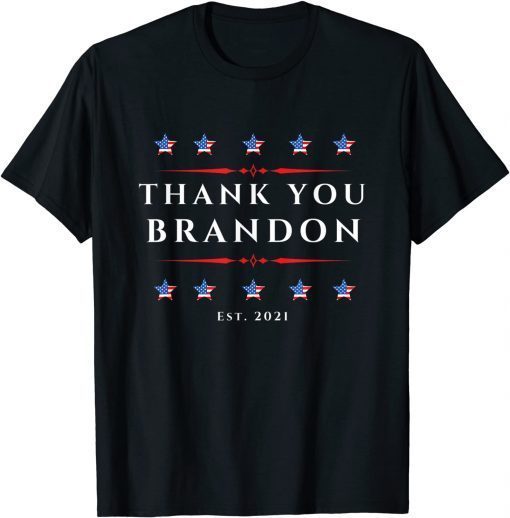 Thank You Brandon Political American Stars Vintage Flag Unisex Shirt