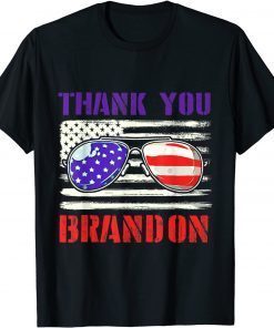 Thank You Brandon Sunglasses Us Flag Classic Shirt