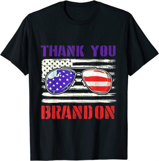 Thank You Brandon Sunglasses Us Flag Classic Shirt