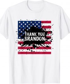 Thank You Brandon Vintage American Flag Gift Shirt