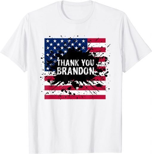 Thank You Brandon Vintage American Flag Gift Shirt