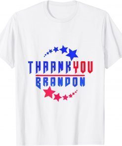 Thank you Brandon Won Impeach Joe Biden American White Classic Shirt