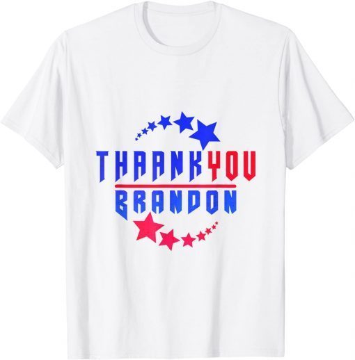 Thank you Brandon Won Impeach Joe Biden American White Classic Shirt